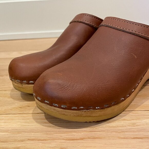Brown Leather Mules - Picture 2 of 5